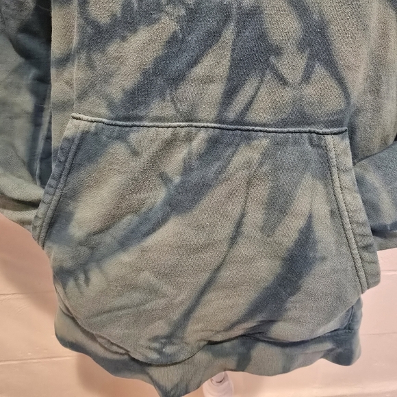 Vans Tie Dye Hooded Sweatshirt Unisex Small Green Logo Hoodie Skate Street. - Picture 5 of 11